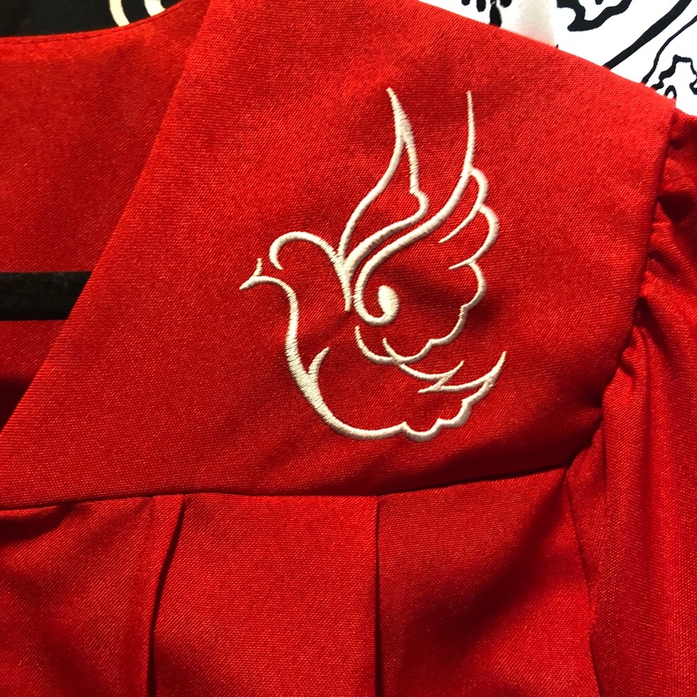 Red Confirmation Robe - Picture 3 of 4